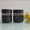 home decoration wedding decor black glass candle jar/candle holder