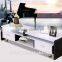 White and black modern tv stand