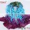 Latest Design Women Vintage Print Lady Soft Warm Voile Neck Scraf Wrap Stoles