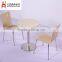 Round simple dining table