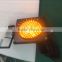 Russian Hot Road Safety 8 inch solor powered flash warning traffic light amber road blinker on sale
