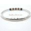 Cable Wire Bangles Made of 316L Stainless Steel for Men Customized
