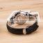 (sl)promotional electric classic leather band Ultra-thin dial quartz couple watches