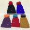 factory price custom crochet beanies chart with pom pom high quality wholesale in stock