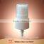 Latest new model superior quality mist sprayer aluminum 28/410,pp material mist sprayer ,white mist perfume sprayer 