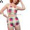 New fashion design women sexy 2016 high waist swim wear