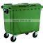 wholesale plastic trash cans 1100L large outside container