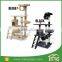 Cat Jumping Toy Scratching Wood Climbing Tower Cat Tree
