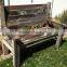 rustic wooden bench