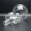 Hot sale fancy 8-shape clear glass wine bottle with screw thread