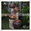 Beautiful Bowl Resin Led Light Japanese Garden Water Fountain