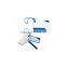 Travel plastic luggage tag with ball pen
