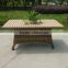 New design modern wicker wooden dining table promotion