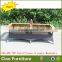 Garden oblong teak wood 12 seater dining table outdoor furniture