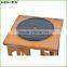 Home Bamboo Revolving Spice Rack with 16 Glass Spice Jars/Homex_Factory