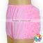 Plus Size Women Ruffle Bloomer Pink Organic Cotton Panties Wholesale Women Underwear