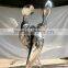 Stainless steel statues modern art mirror surface naked women for decor