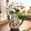High quality Classical Rural Bird Ceramic Table Vase With Hand Paint