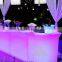 elegant fashionable RGB 16 colors changing led straight bar counter, bar furniture with led light