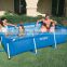 High quality outdoor rectangular plastic INTEX swimming pool for family use