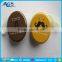 Funny smiling face yellow round coin purse