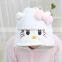 flannel cartoon adult animal jumpsuit animal pajamas jumpsuit kitty design