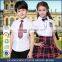 Custom Primary School Shirt /Short Skirt And Pants For Children Summer School Uniform