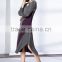 High elastic pleat asymmetrucal spring women dress