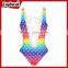 2017 new arrival cut out racerback swimwear distributors