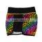 unique 100% polyester rainbow design women boardshorts