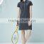 Women Custom Polo Collar Tennis Dress Wholesale Plain Short Sleeve Active Dress Women Casual