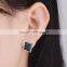 Custom Seoul Stone Studs Hiphop Earrings For women With Short Hair Wholesales