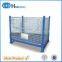 Folding metal steel wire mesh pallet stillage cage