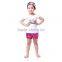 Mermaid Outfit white top and hot pink shorts set