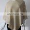 Factory Wholesale v Neck Gold Lurex Women 100% Cashmere Ponchos