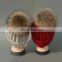 China Supplier Unisex Knitted Hats With Raccoon Fur Pompoms Balls Caps