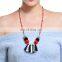 BohemianHandmade Peace Symbol Tassel Pom Pom Star Pendant Long Sweater Necklace