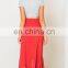 Red Side Slit Ladies Latest Long Skirt Design Wholesale