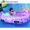 Children Amusement Park Inflatable Electric Bumper Boat / Water Park Equipment Dairy Cows Power Paddler Boat