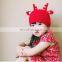 2017 autumn and winter warm children's hat Christmas small antlers baby knitted caps