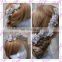 Aidocrystal Lace Bridal Headband,Wedding party Hair Accessories,Ribbon Headband bride necklace