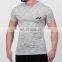 Yihao Trade assurance Men's fitness Gray bodybuilding fitness Gym t shirt