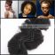 Brazilian Virgin Human Hair Afro Kinky Curly Hair Weave/Soft Human Afro Weave For South Africa Men