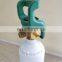 2L aluminum medical oxygen cylinder with intergrated valves