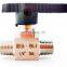 Ball valve 1/8" 1/4" 3/8" 1/2" inch male ZG thread stainless steel 304 high pressure high temperature Panel ball valve