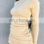 2020 new cross border double side drawstring long sleeve round neck Cotton Mini bodycon casual dress