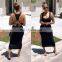 2020 Ladies Solid Sleeveless Summer Dresses Women Fashion Backless Bodycon Casual Dresses Women Casual Summer Dresses