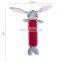 Red Rabbit Durable Eco Friendly Squeaker Plush Dog toy Supplier