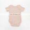Envelope Short Sleeve Snap Ribbed Organic Cotton Baby Unisex Romper