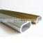 SHENGXIN oval aluminium pipe  powder coated anodized oval  aluminium proiles for oval hanger rail